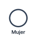 Una mujer dibujada como un círculo