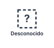 Una persona de sexo desconocido, mostrada como un signo de interrogación dentro de un cuadrado de contorno punteado