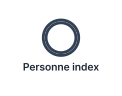 Une femme, personne index, représentée par un cercle à double contour