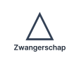Een lopende zwangerschap, getekend als een driehoek