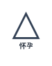 用三角形表示的当前怀孕